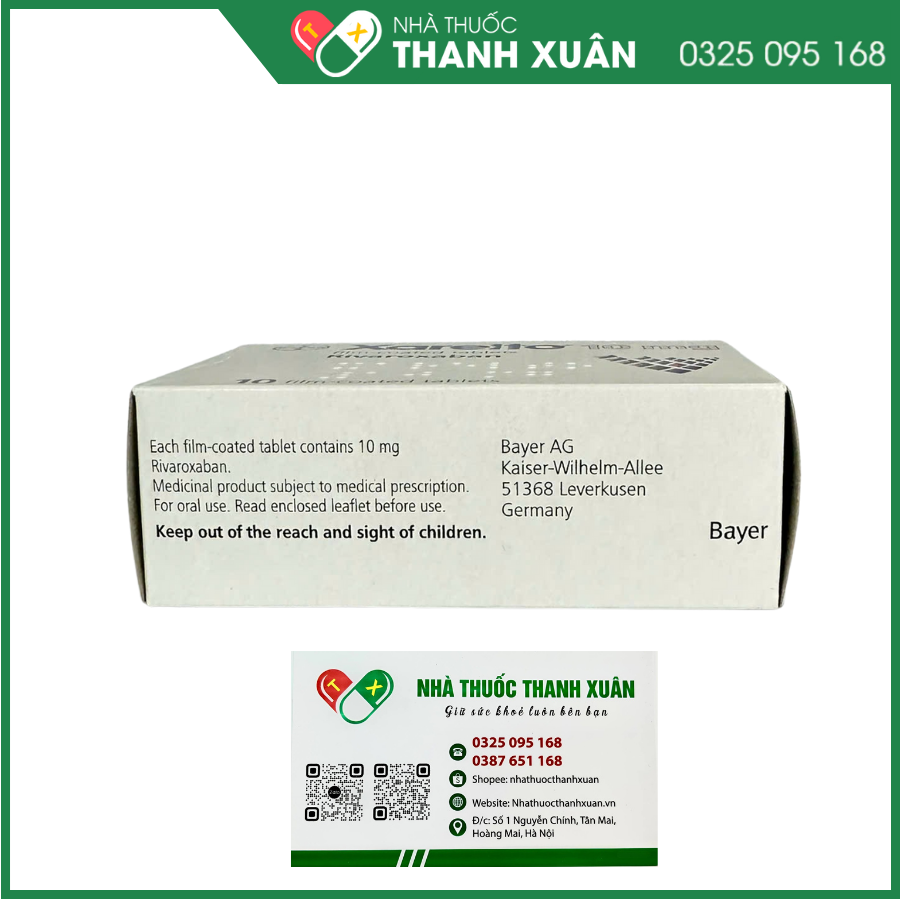 Xarelto phòng ngừa thuyên tắc huyết khối tĩnh mạch